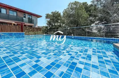 Itacimirim| village térreo 65m²| gardens| 2 suítes| 1 vaga| mobiliado| ilha do meio