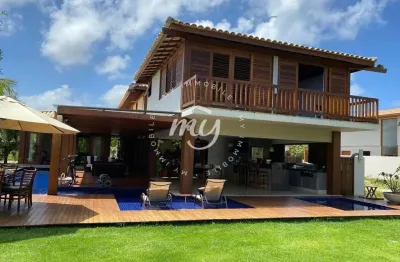 Praia do forte| casa duplex com 480m²| alto padrão| mobiliada| 5 suítes| churrasqueira