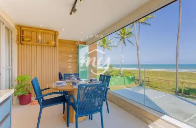 Itacimirim| aptº 85m²| 3 suítes| 2 vagas| mobiliado| pé na areia| vista mar| nascente