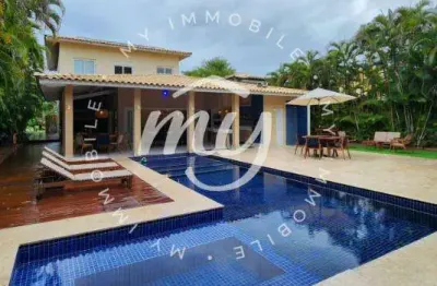 Itacimirim| casa alto padrão 217 m2| 5 suítes| piscina com deck| no quinta das lagoas
