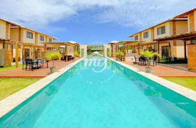 Imbassaí| Village Duplex com 73m| Garden| 1ou 2 Suites| 1 Vaga