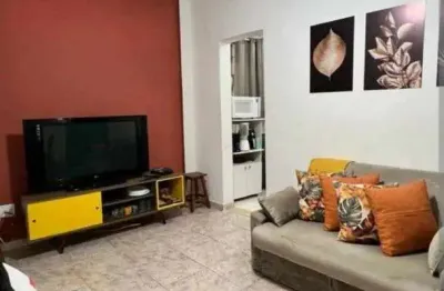Imóvel para venda com 55 metros quadrados com 1 quarto quadra praia em gonzaga - santos - sp