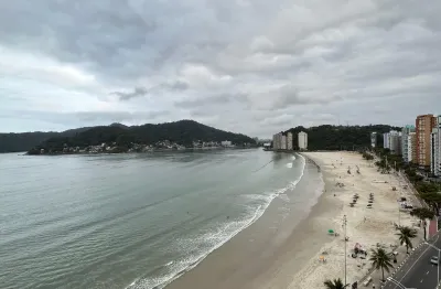 Imóvel para venda com 1 dormitório, frente à praia, com vista panorâmica para o mar, na praia do gonzaguinha - são vicente - sp