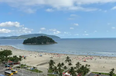 Excelente! Com vista panorâmica para o mar, 2 dormitórios, no Itararé - São Vicente - SP