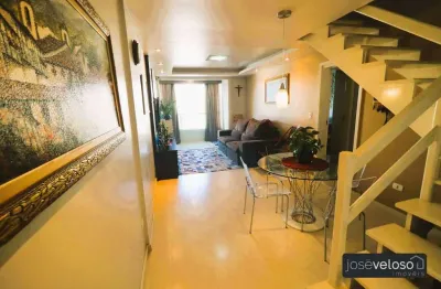 Cobertura com 3 dormitórios para alugar, 161 m² por r$ 5.500/mês - água verde - curitiba/pr