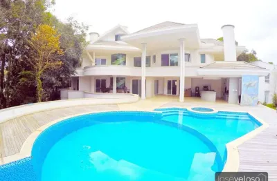Casa de alto padrão em condomínio fechado para venda, 7 quartos,  6 suítes , 12 banheiros, 8 vagas de garagem - ao lado do parque barigui - curitiba