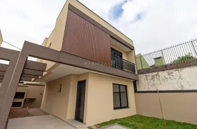 Casa em condomínio fechado com 3 quartos à venda na rua major theolindo ferreira ribas, boqueirão, curitiba, 107 m2 por r$ 699.000