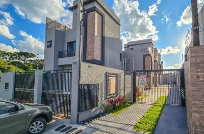 Casa com 3 quartos à venda na rua porecatu, sítio cercado, curitiba, 74 m2 por r$ 500.000