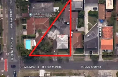 Terreno à venda na rua lívio moreira, 393, são lourenço, curitiba, 694 m2 por r$ 1.350.000