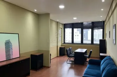 Sala comercial para alugar na rua cândido de leão, 45, centro, curitiba, 34 m2 por r$ 1.360