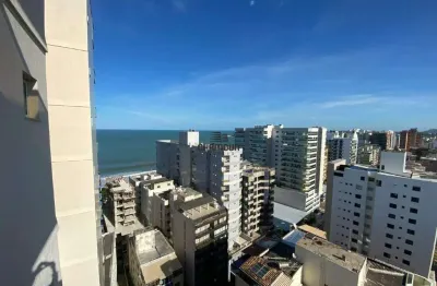 Apartamento de 2 quartos, varanda com vista para o mar e área de lazer a venda na praia do morro, guarapari/es.