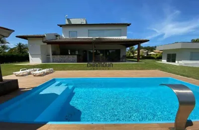 Casa em condomínio com 5 suítes e área de lazer completa para venda em guarapari/es.
