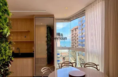 Apartamento 2 quartos (1 suíte) com vista para o mar e area de lazer na praia do morro!