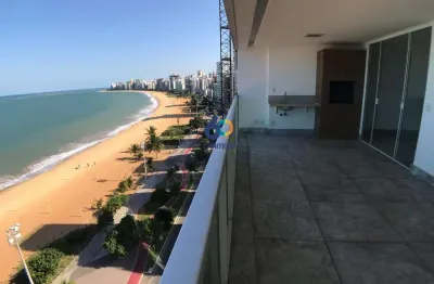 Apartamento 4 quartos de frente para praia da costa, vila velha/es