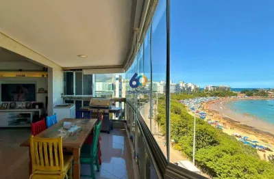 Apartamento 4 suítes com vista para o mar em guarapari (enseada azul) – 208 m², 4 vagas, mobiliado