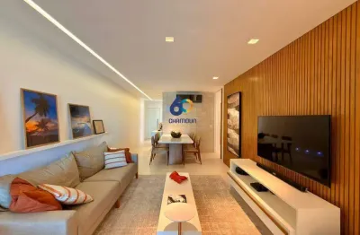 Apartamento exclusivo na praia das castanheiras/guarapari - 2 quartos, sendo 1 suíte com vista para o mar