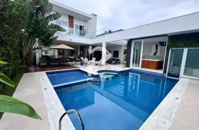 Casa em condomínio fechado com 5 quartos à venda na vanderlei machado afonso (rua 90), --, jardim acapulco, guarujá por r$ 4.900.000