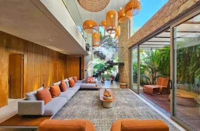 Casa em condomínio fechado com 4 quartos à venda na alameda santa cruz, --, riviera, bertioga por r$ 14.900.000