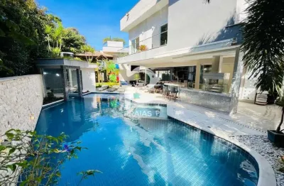 Casa em condomínio fechado com 7 quartos à venda na alameda bravo, --, riviera, bertioga por r$ 11.700.000