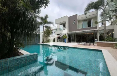 Casa em condomínio fechado com 7 quartos à venda na alameda curaçau, --, riviera, bertioga por r$ 13.500.000