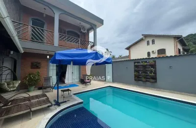 Casa em condomínio fechado com 3 quartos à venda na adilia carneiro, --, balneario praia do perequê, guarujá por r$ 1.600.000