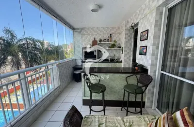Apartamento com 3 quartos à venda na avenida general rondon, --, jardim astúrias, guarujá por r$ 950.000
