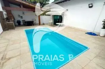 Casa em condomínio fechado com 3 quartos à venda na rua george telewny, --, balneário praia do pernambuco, guarujá por r$ 850.000