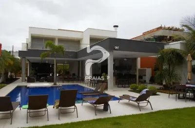 Casa em condomínio fechado com 7 quartos à venda na alameda curaçau, --, riviera, bertioga por r$ 15.000.000