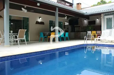 Casa em condomínio fechado com 5 quartos à venda na alameda urubupunga, --, riviera, bertioga por r$ 3.300.000