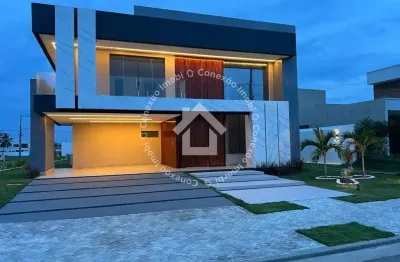 Casa à venda no condomínio alphaville sergipe - barra dos coqueiros | 4 quartos, 3 suítes