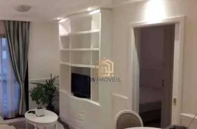 Flat 34m², 1 quarto (sendo 1 suíte), sala, cozinha, mobiliado para locação em moema