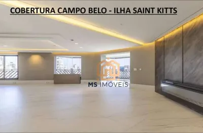 Cobertura 440m² 4 quartos sendo 2 suítes á venda - campo belo - são paulo/sp