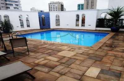 Apartamento com 4 suítes, vila rica, santos. planta generosa.