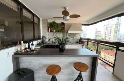 Apartamento com 3 suítes, vila rica, santos. varanda gourmet.