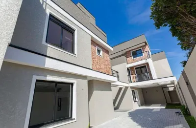 Casa em condomínio fechado com 3 quartos à venda na rua roberto senna, 366, novo mundo, curitiba por r$ 830.000