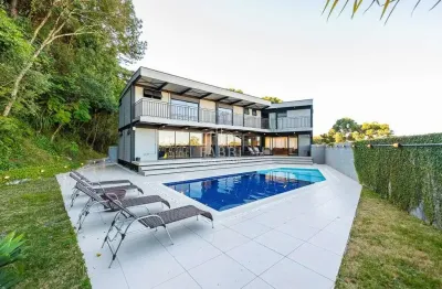 Casa em condomínio fechado com 4 quartos à venda na rua íris antônio campos, 247, campo comprido, curitiba por r$ 3.980.000