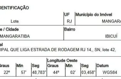Oportunidade única em mangaratiba - rj | tipo: terreno | negociação: venda direta online  | situação: imóvel