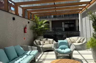 Alugo apto de locação anual - Apartamento semimobiliado com duas vaga de garagem