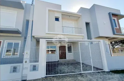 Sobrado novo 3 dormitórios sendo 1 suíte com closet no bairro nossa sra das graças.