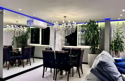? apartamento exclusivo com  2 quartos sendo uma suíte,  com 105 metros quadrados, todo reformado e mobiliado!