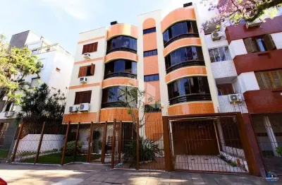 Apartamento dois dormitórios elevador, vaga de garagem, sacada e churrasqueira