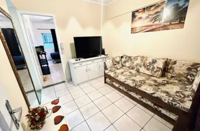 Apartamento a venda na praia grande, bairro tupi com 1 quarto e 1 vaga
