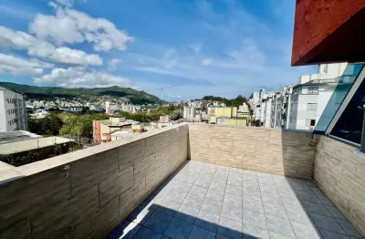 Cobertura 2 quartos semimobiliada com terraço e vista panorâmica na carvoeira florianópolis