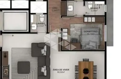 Apartamento 03 dormitórios no bairro são em farroupilha