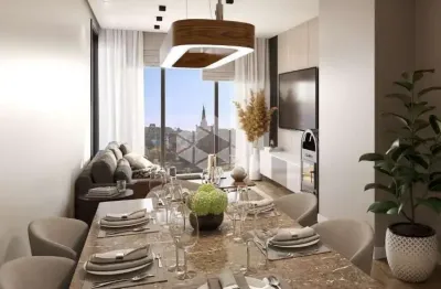 Apartamento 02 suítes + lavabo, com 80,45m² privativos, uma vaga de garagem no Bairro Parque do Lago, em Canela