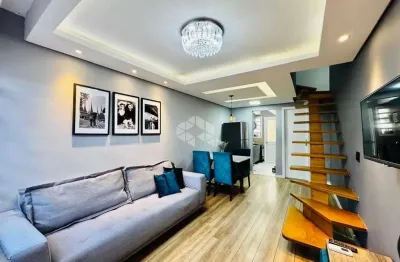 Casa sobrado 2 dormitórios, 1 com suíte, pátio fundos - rio branco - canoas