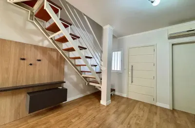 Duplex semi mobiliado 02 dormitórios no bairro santo inácio