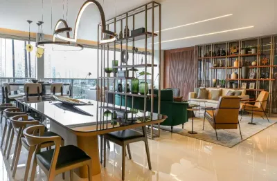 Apartamento à venda na cidade jardim - são paulo - sp - frente com a ponte estaiada - 4 suítes - 233m²