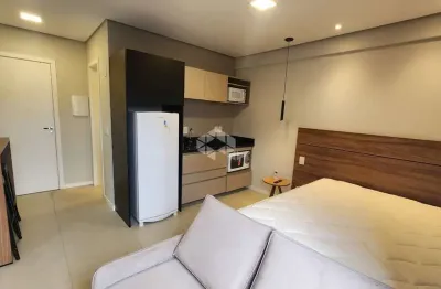 Apartamento jk / stúdio 43,38m² - mobiliado junto c/terraço