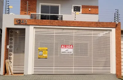 Casa com 3 quartos para alugar na rua martin afonso de souza, 1243, pacaembu, cascavel, 97 m2 por r$ 3.500